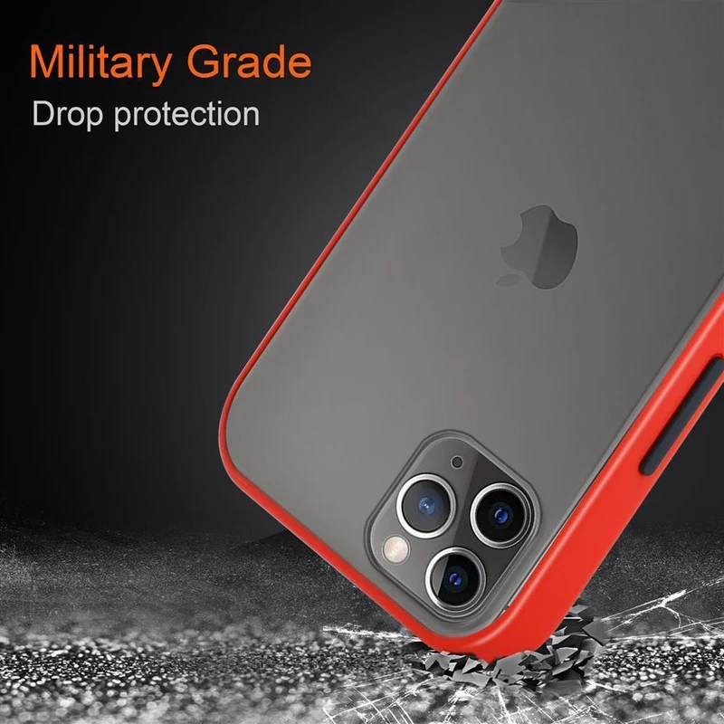 Cadorabo Hülle kompatibel mit Apple iPhone 11 PRO MAX Hybrid Schutzhülle mit TPU Silikon Innenseite und matter Kunststoff Rückseite