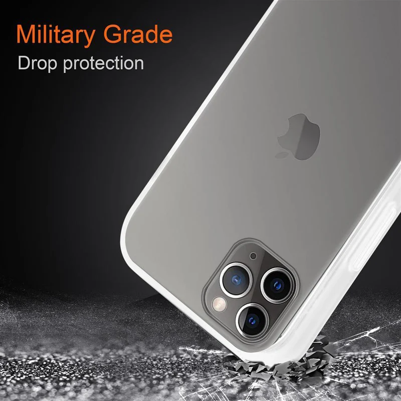 Cadorabo Hülle kompatibel mit Apple iPhone 11 PRO MAX Hybrid Schutzhülle mit TPU Silikon Innenseite und matter Kunststoff Rückseite
