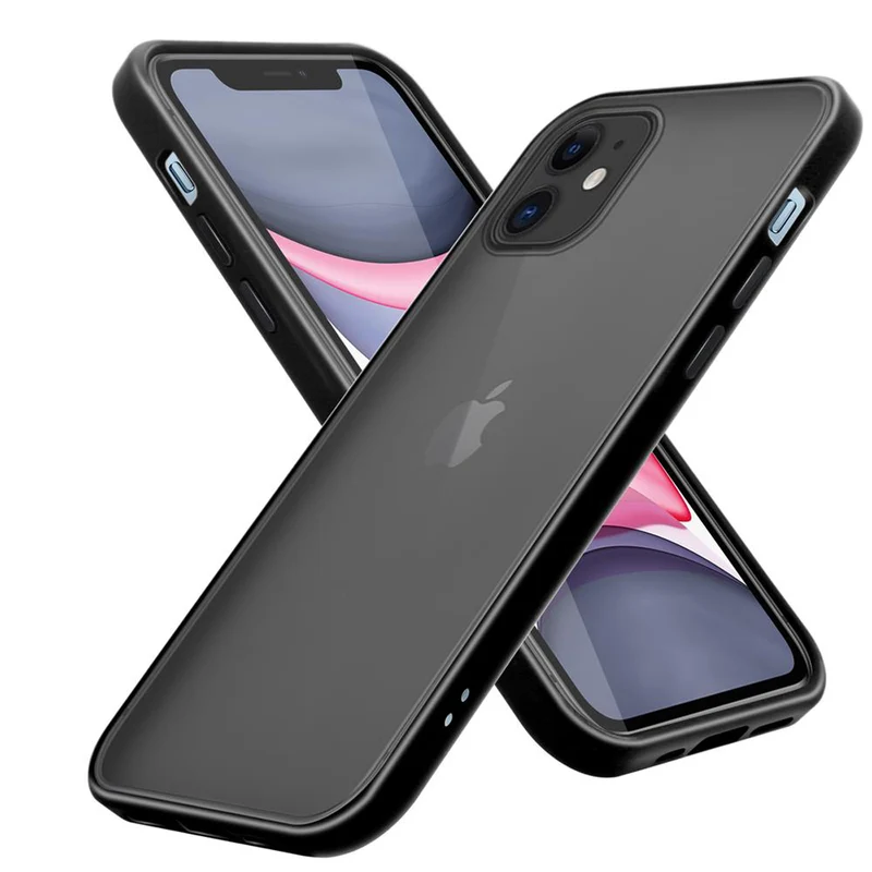 Cadorabo Hülle kompatibel mit Apple iPhone 11 Hybrid Schutzhülle mit TPU Silikon Innenseite und matter Kunststoff Rückseite