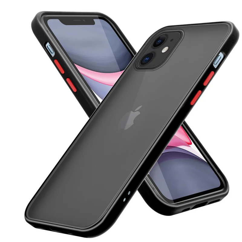 Cadorabo Hülle kompatibel mit Apple iPhone 11 Hybrid Schutzhülle mit TPU Silikon Innenseite und matter Kunststoff Rückseite