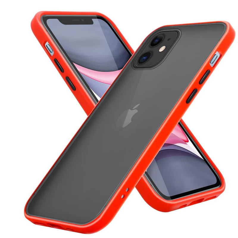 Cadorabo Hülle kompatibel mit Apple iPhone 11 Hybrid Schutzhülle mit TPU Silikon Innenseite und matter Kunststoff Rückseite
