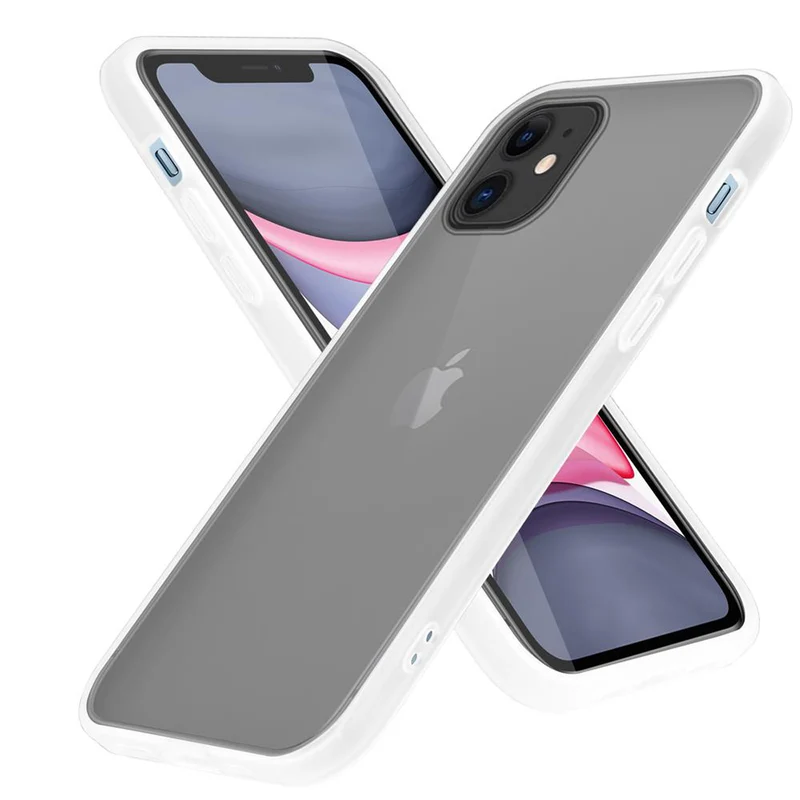 Cadorabo Hülle kompatibel mit Apple iPhone 11 Hybrid Schutzhülle mit TPU Silikon Innenseite und matter Kunststoff Rückseite