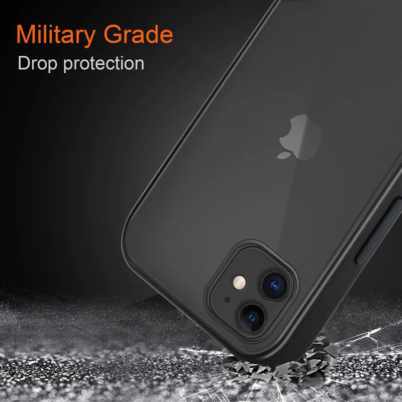 Cadorabo Hülle kompatibel mit Apple iPhone 11 Hybrid Schutzhülle mit TPU Silikon Innenseite und matter Kunststoff Rückseite