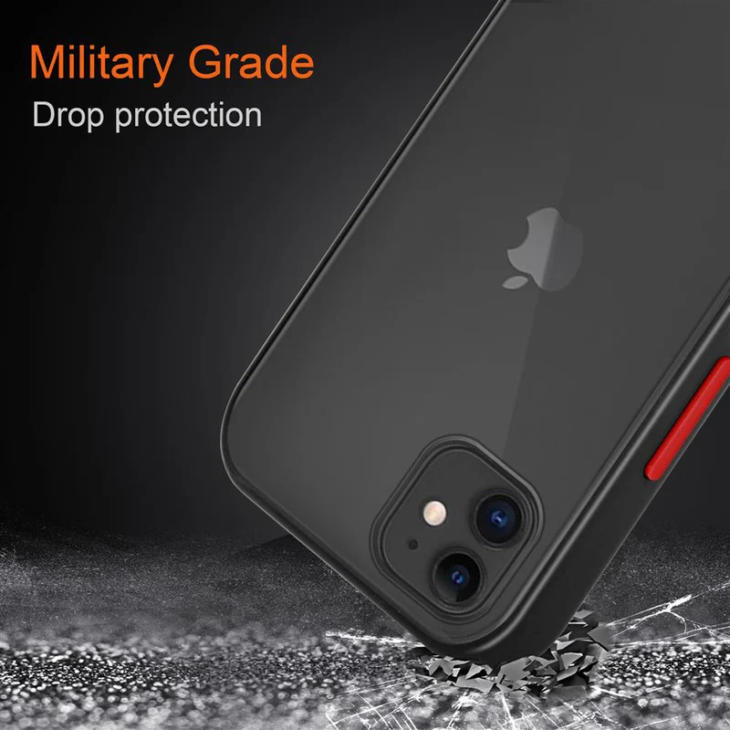 Cadorabo Hülle kompatibel mit Apple iPhone 11 Hybrid Schutzhülle mit TPU Silikon Innenseite und matter Kunststoff Rückseite