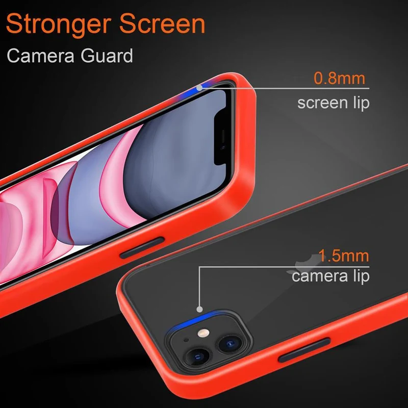 Cadorabo Hülle kompatibel mit Apple iPhone 11 Hybrid Schutzhülle mit TPU Silikon Innenseite und matter Kunststoff Rückseite