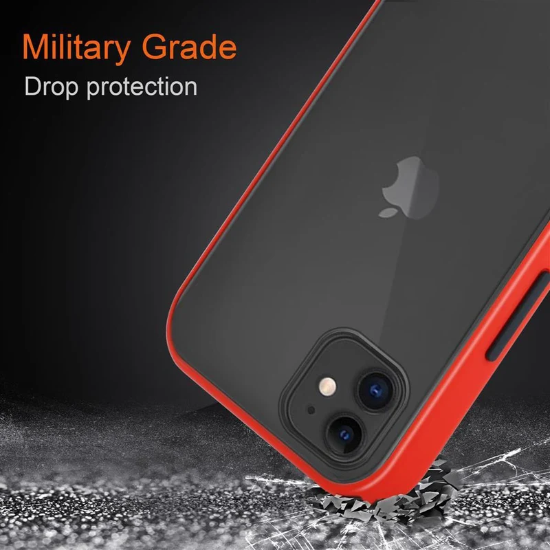 Cadorabo Hülle kompatibel mit Apple iPhone 11 Hybrid Schutzhülle mit TPU Silikon Innenseite und matter Kunststoff Rückseite