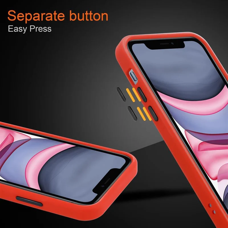 Cadorabo Hülle kompatibel mit Apple iPhone 11 Hybrid Schutzhülle mit TPU Silikon Innenseite und matter Kunststoff Rückseite