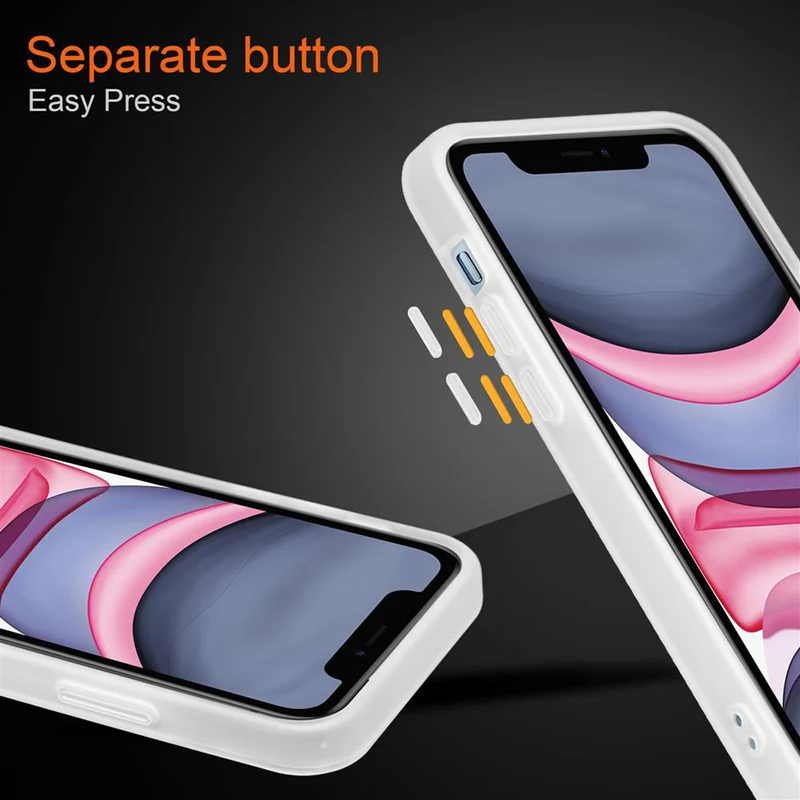 Cadorabo Hülle kompatibel mit Apple iPhone 11 Hybrid Schutzhülle mit TPU Silikon Innenseite und matter Kunststoff Rückseite