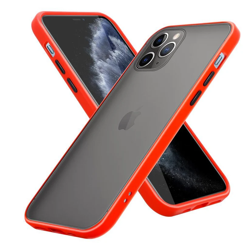 Cadorabo Hülle kompatibel mit Apple iPhone 11 PRO Hybrid Schutzhülle mit TPU Silikon Innenseite und matter Kunststoff Rückseite