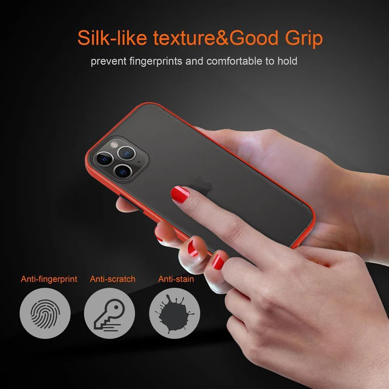 Cadorabo Hülle kompatibel mit Apple iPhone 11 PRO Hybrid Schutzhülle mit TPU Silikon Innenseite und matter Kunststoff Rückseite