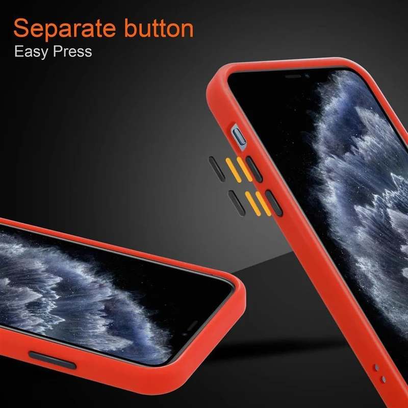 Cadorabo Hülle kompatibel mit Apple iPhone 11 PRO Hybrid Schutzhülle mit TPU Silikon Innenseite und matter Kunststoff Rückseite