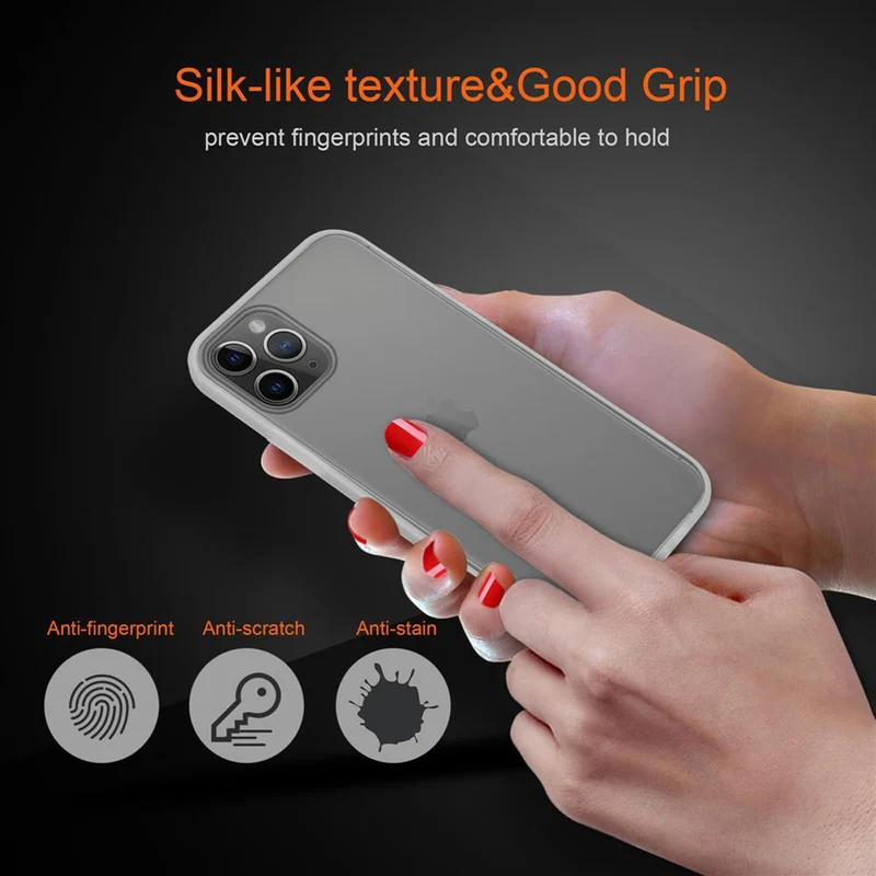 Cadorabo Hülle kompatibel mit Apple iPhone 11 PRO Hybrid Schutzhülle mit TPU Silikon Innenseite und matter Kunststoff Rückseite