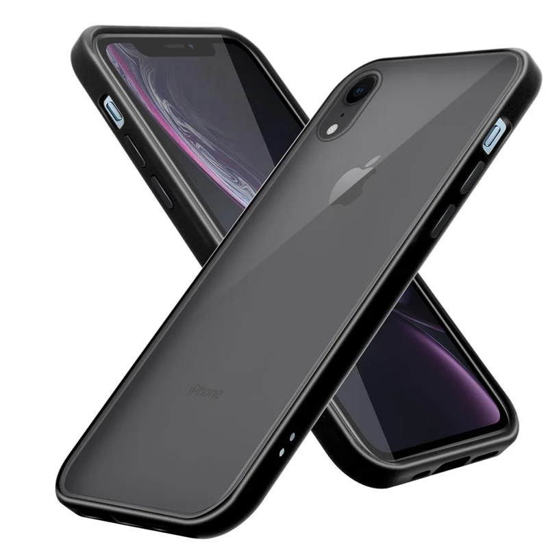 Cadorabo Hülle kompatibel mit Apple iPhone XR Hybrid Schutzhülle mit TPU Silikon Innenseite und matter Kunststoff Rückseite