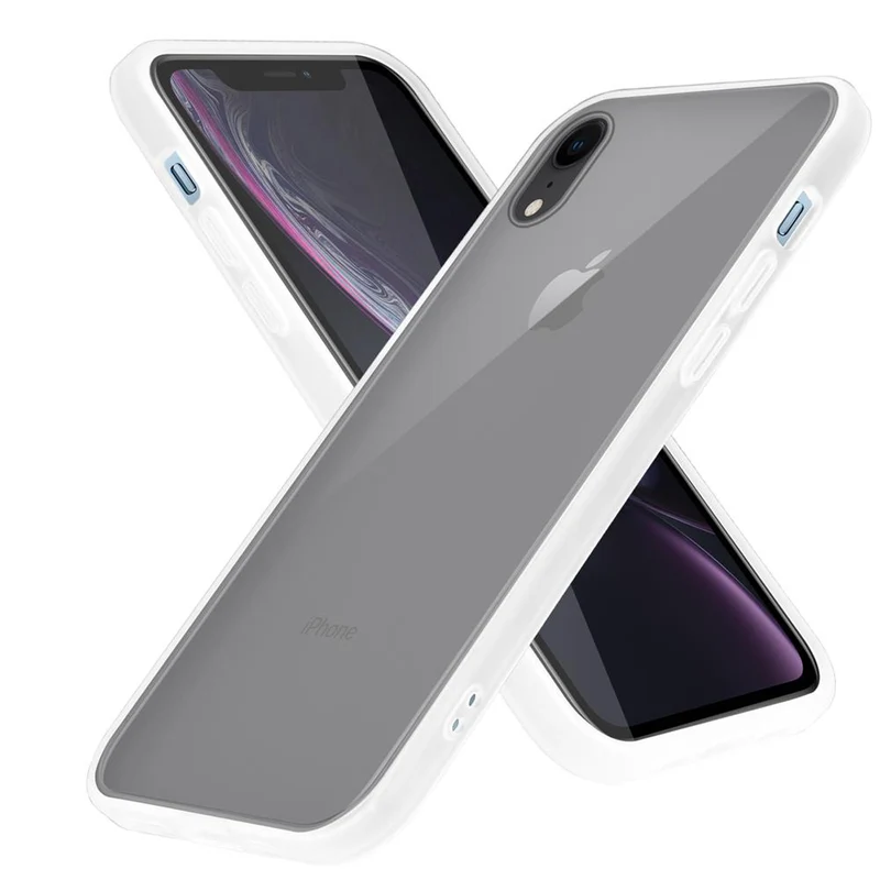 Cadorabo Hülle kompatibel mit Apple iPhone XR Hybrid Schutzhülle mit TPU Silikon Innenseite und matter Kunststoff Rückseite