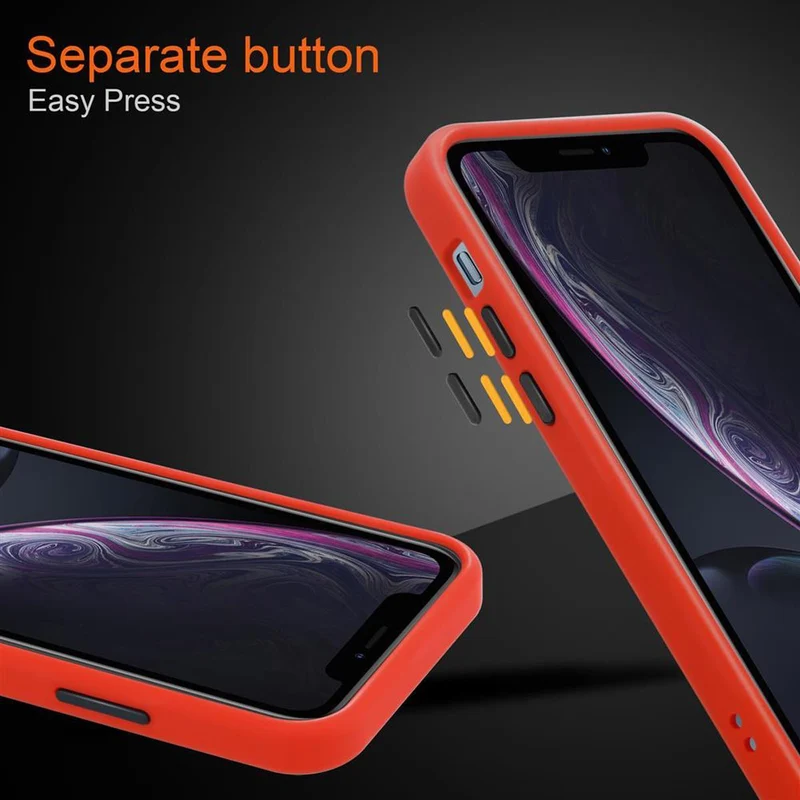 Cadorabo Hülle kompatibel mit Apple iPhone XR Hybrid Schutzhülle mit TPU Silikon Innenseite und matter Kunststoff Rückseite