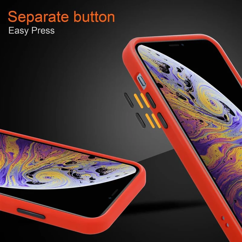 Cadorabo Hülle kompatibel mit Apple iPhone XS MAX Hybrid Schutzhülle mit TPU Silikon Innenseite und matter Kunststoff Rückseite