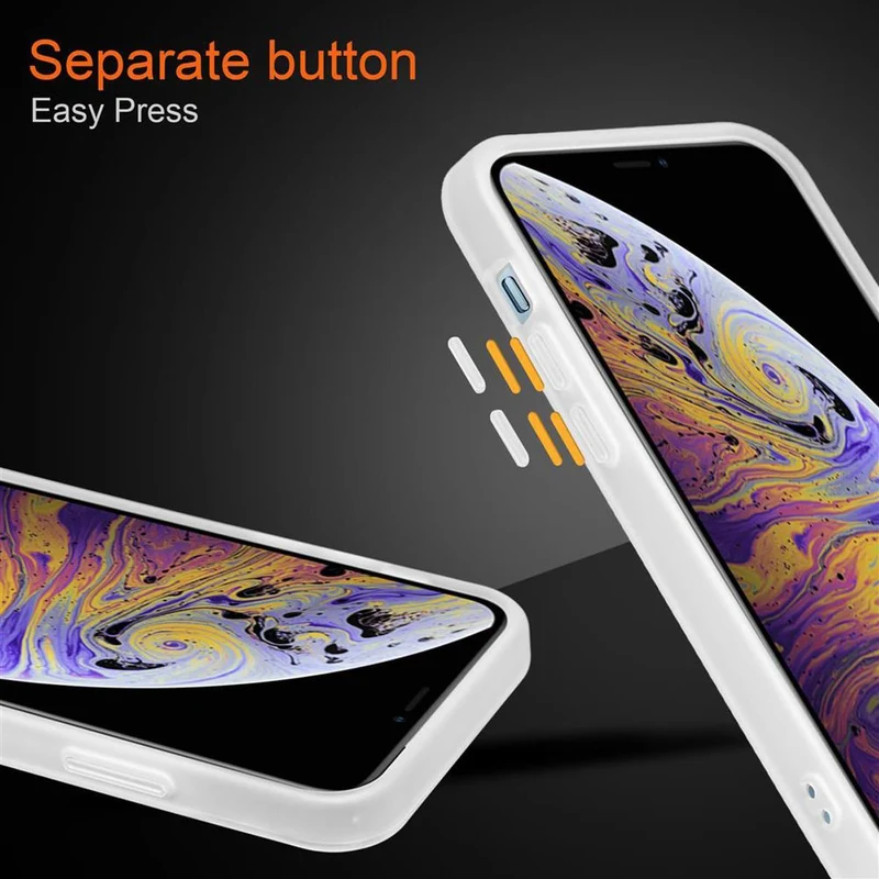 Cadorabo Hülle kompatibel mit Apple iPhone XS MAX Hybrid Schutzhülle mit TPU Silikon Innenseite und matter Kunststoff Rückseite