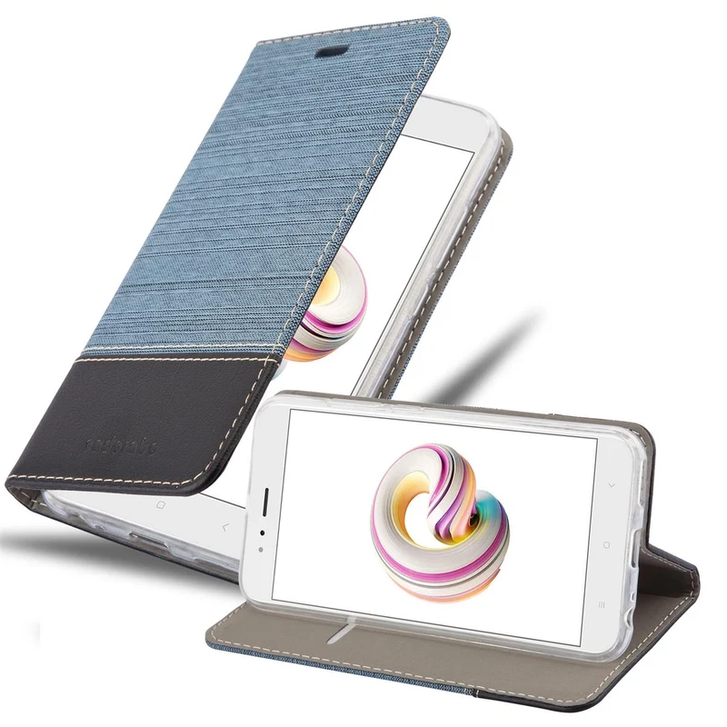 Cadorabo Hülle kompatibel mit Xiaomi RedMi 6 Schutzhülle mit Magnetverschluss, Standfunktion und Kartenfach
