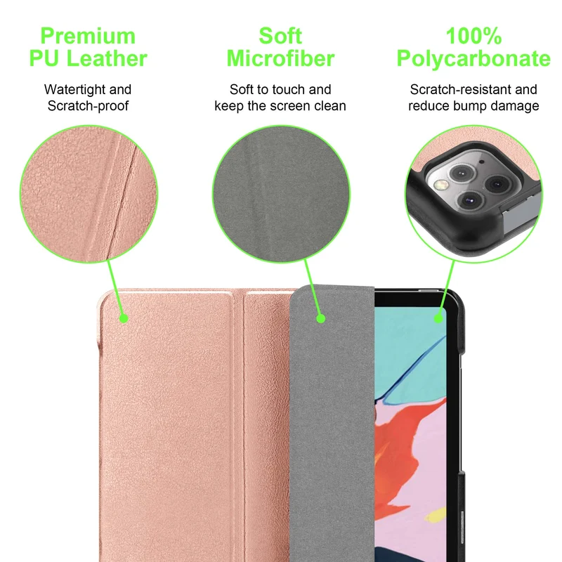 Cadorabo Tablet Hülle kompatibel mit Apple iPad PRO 11 2020 (11 Zoll) Ultra Dünne Schutzhülle mit Auto Wake Up und Standfunktion