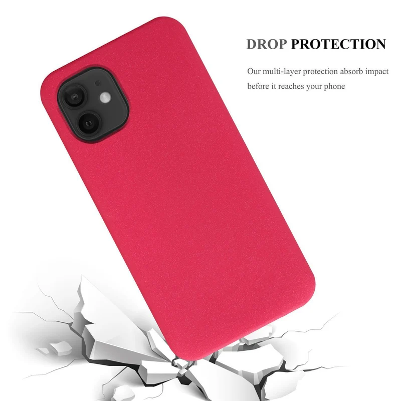Cadorabo Hülle kompatibel mit Apple iPhone 12 MINI Schutzhülle aus flexiblem TPU Silikon