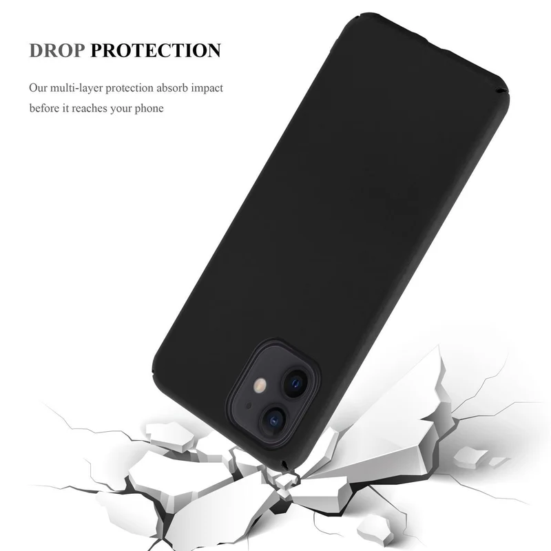 Cadorabo Hülle kompatibel mit Apple iPhone 12 PRO MAX Hard Case Schutzhülle in Metall Optik gegen Kratzer und Stöße