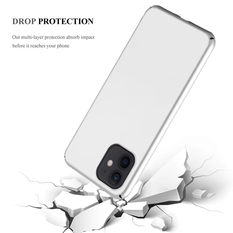 Cadorabo Hülle kompatibel mit Apple iPhone 12 PRO MAX Hard Case Schutzhülle in Metall Optik gegen Kratzer und Stöße