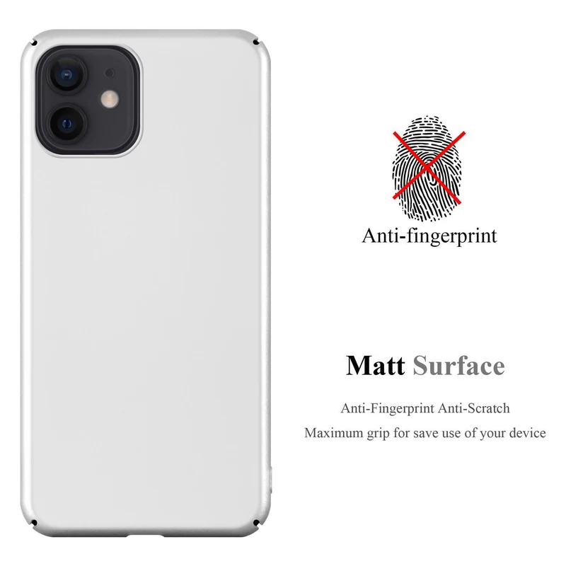 Cadorabo Hülle kompatibel mit Apple iPhone 12 PRO MAX Hard Case Schutzhülle in Metall Optik gegen Kratzer und Stöße