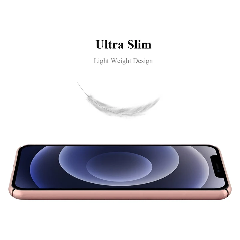 Cadorabo Hülle kompatibel mit Apple iPhone 12 PRO MAX Hard Case Schutzhülle in Metall Optik gegen Kratzer und Stöße