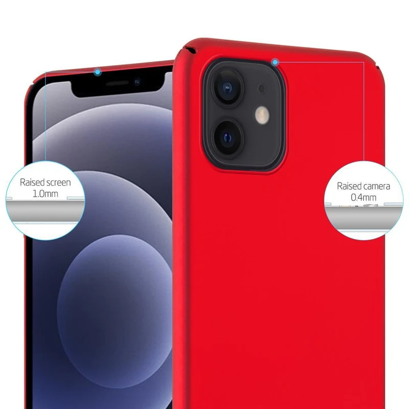 Cadorabo Hülle kompatibel mit Apple iPhone 12 / 12 PRO Hard Case Schutzhülle in Metall Optik gegen Kratzer und Stöße