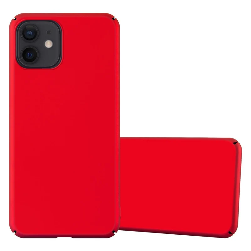 Cadorabo Hülle kompatibel mit Apple iPhone 12 MINI Hard Case Schutzhülle in Metall Optik gegen Kratzer und Stöße