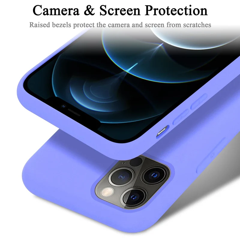 Cadorabo Hülle kompatibel mit Apple iPhone 12 PRO MAX Schutzhülle aus flexiblem TPU Silikon