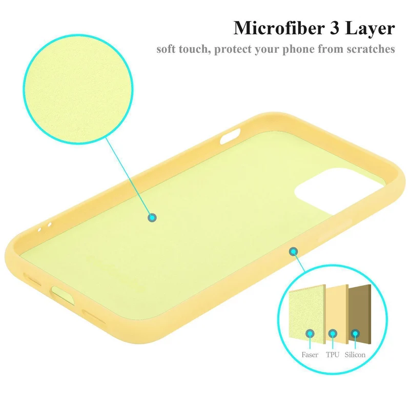 Cadorabo Hülle kompatibel mit Apple iPhone 12 PRO MAX Schutzhülle aus flexiblem TPU Silikon