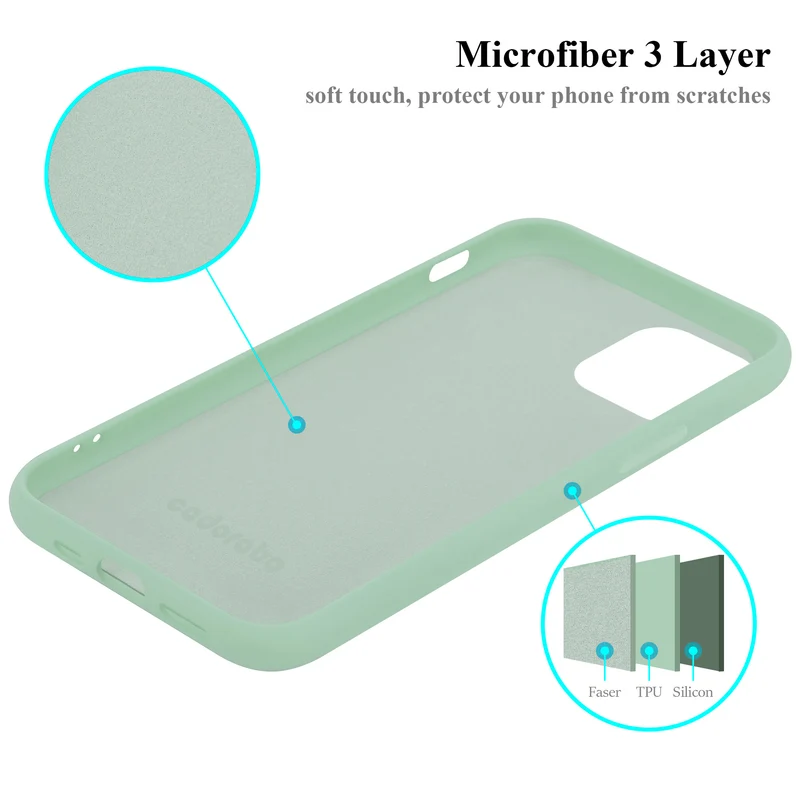 Cadorabo Hülle kompatibel mit Apple iPhone 12 / 12 PRO Schutzhülle aus flexiblem TPU Silikon