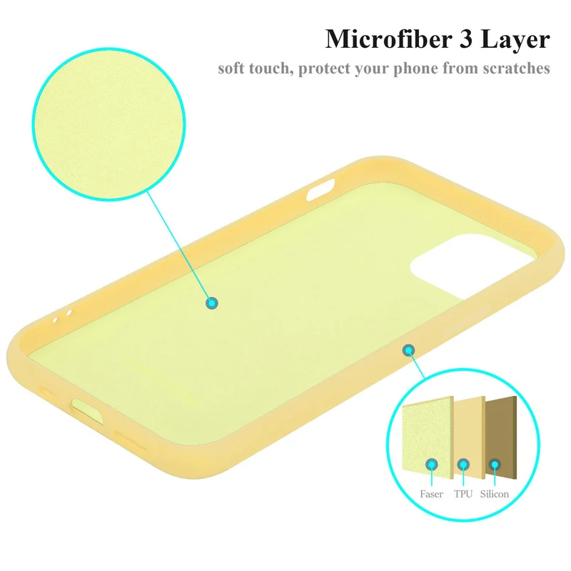 Cadorabo Hülle kompatibel mit Apple iPhone 12 / 12 PRO Schutzhülle aus flexiblem TPU Silikon