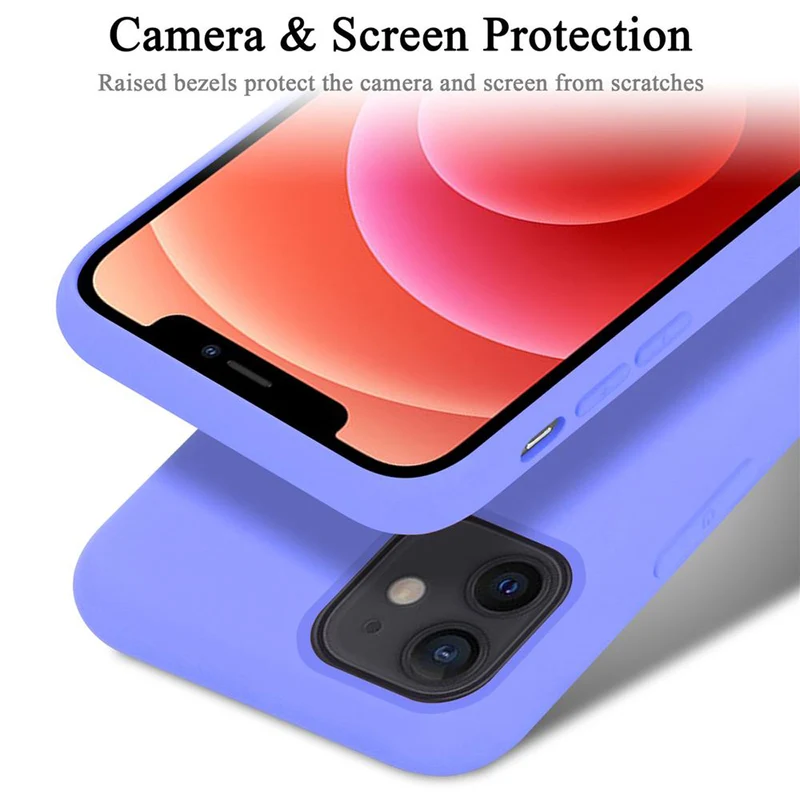 Cadorabo Hülle kompatibel mit Apple iPhone 12 MINI Schutzhülle aus flexiblem TPU Silikon
