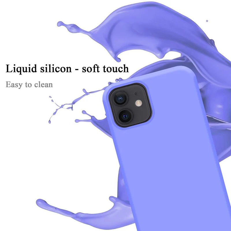Cadorabo Hülle kompatibel mit Apple iPhone 12 MINI Schutzhülle aus flexiblem TPU Silikon