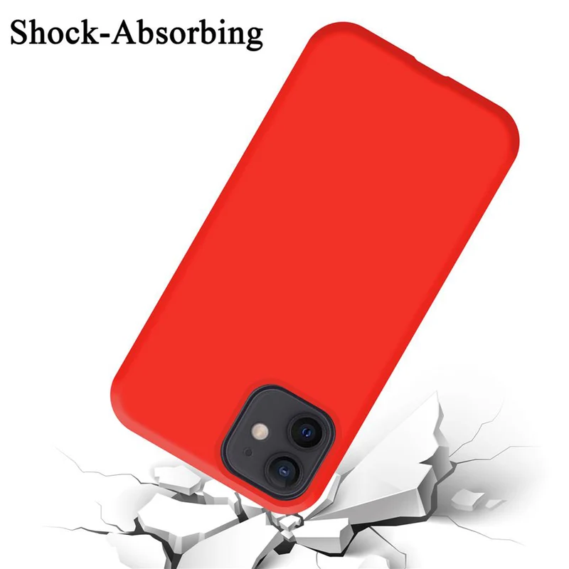 Cadorabo Hülle kompatibel mit Apple iPhone 12 MINI Schutzhülle aus flexiblem TPU Silikon