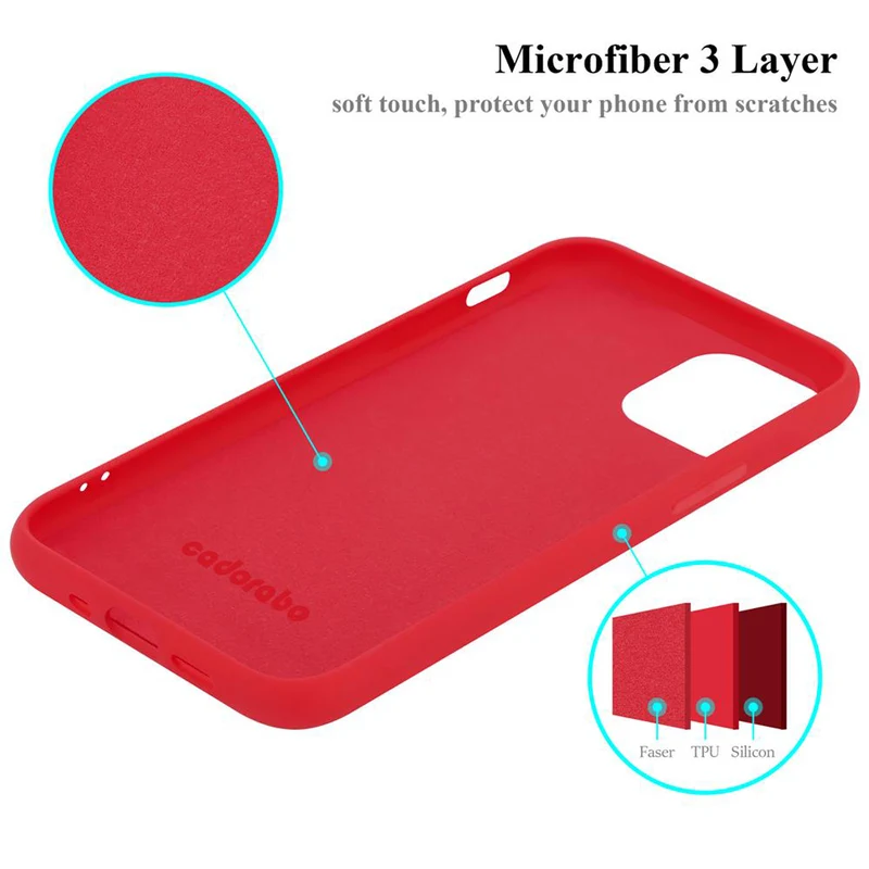 Cadorabo Hülle kompatibel mit Apple iPhone 12 MINI Schutzhülle aus flexiblem TPU Silikon
