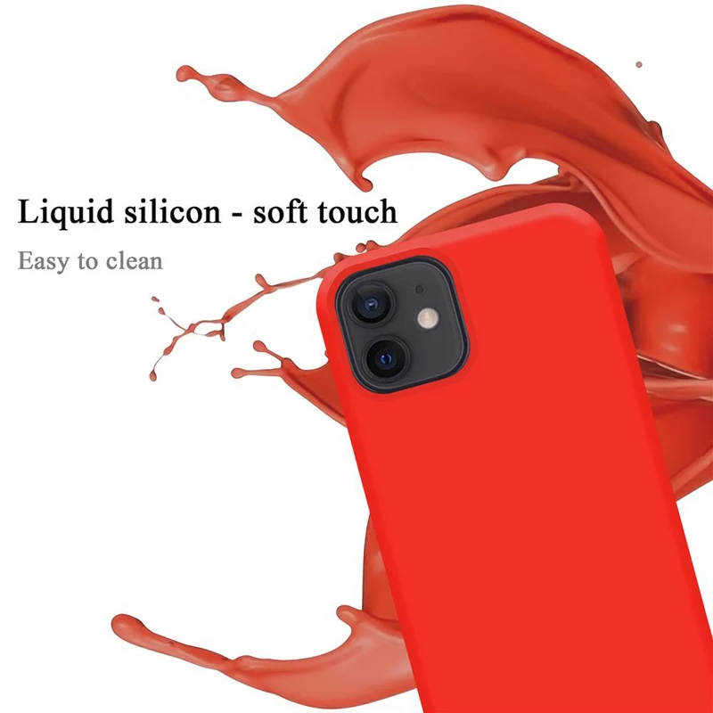 Cadorabo Hülle kompatibel mit Apple iPhone 12 MINI Schutzhülle aus flexiblem TPU Silikon