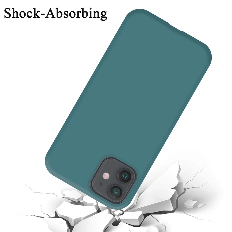 Cadorabo Hülle kompatibel mit Apple iPhone 12 MINI Schutzhülle aus flexiblem TPU Silikon