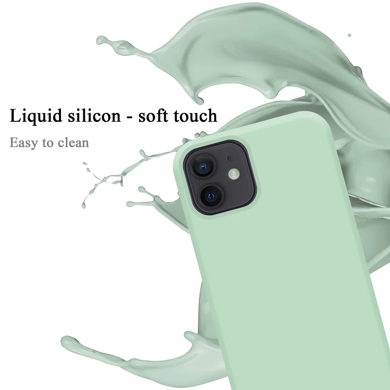 Cadorabo Hülle kompatibel mit Apple iPhone 12 MINI Schutzhülle aus flexiblem TPU Silikon