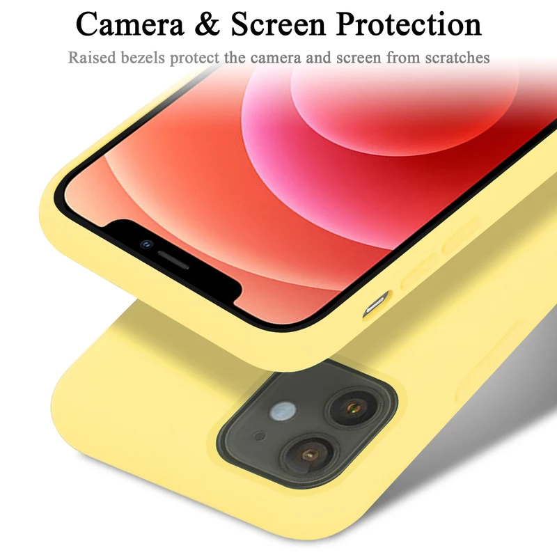Cadorabo Hülle kompatibel mit Apple iPhone 12 MINI Schutzhülle aus flexiblem TPU Silikon