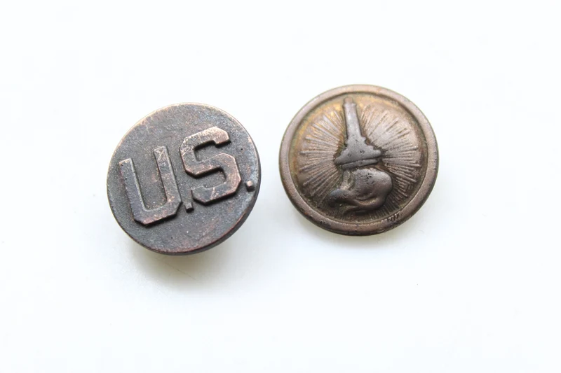 Paar Kragenscheiben ROTC US Army WW 2