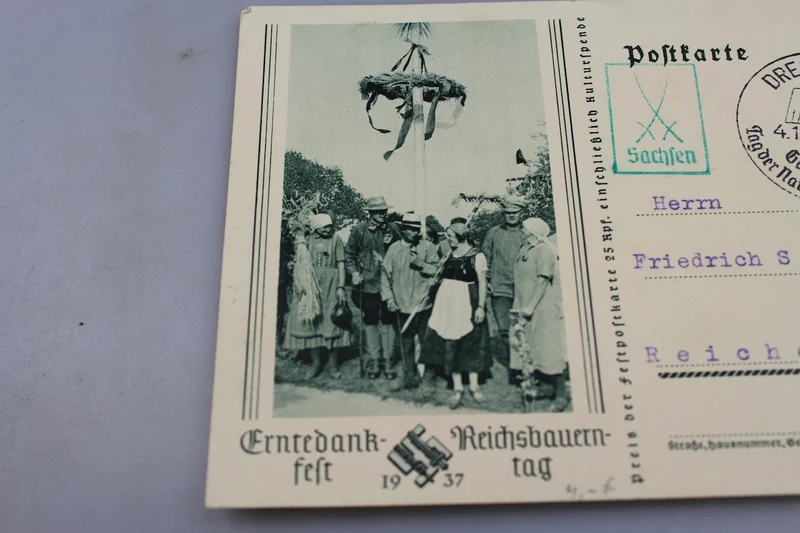 Postkarte Ertedank Fest - Reichbauerntag - 1937