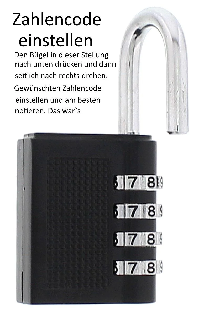 Zahlenschloss mit 4-stelligen Zahlencode