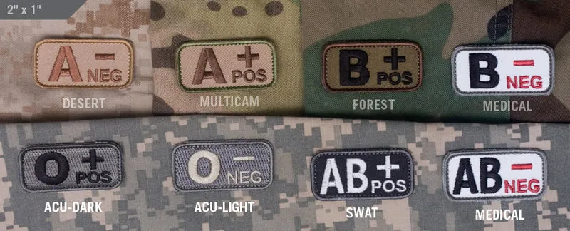 MSM Blood Type Patch - Blutgruppen Abzeichen