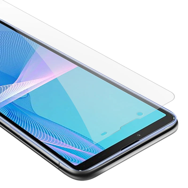 Cadorabo Panzer Folie kompatibel mit Sony Xperia 10 III - Schutzfolie Gehärtetes (Tempered) Display-Schutzglas in 9H Härte mit 3D Touch Kompatibilität