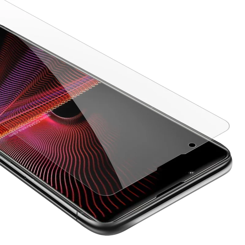Cadorabo Panzer Folie kompatibel mit Sony Xperia 1 III - Schutzfolie Gehärtetes (Tempered) Display-Schutzglas in 9H Härte mit 3D Touch Kompatibilität