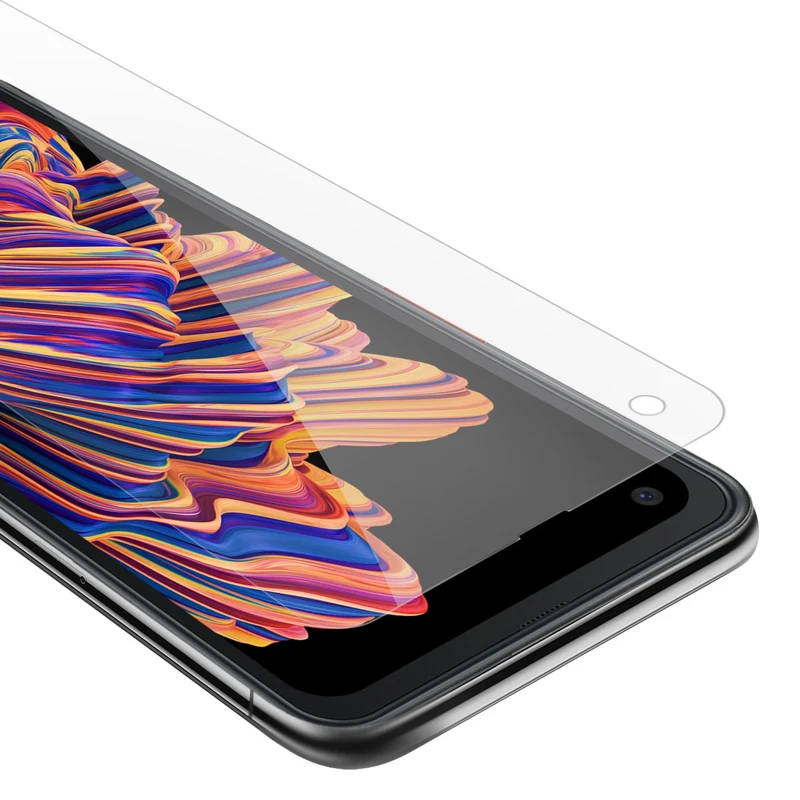 Cadorabo Panzer Folie kompatibel mit Samsung Galaxy XCover PRO - Schutzfolie Gehärtetes (Tempered) Display-Schutzglas in 9H Härte mit 3D Touch Kompatibilität