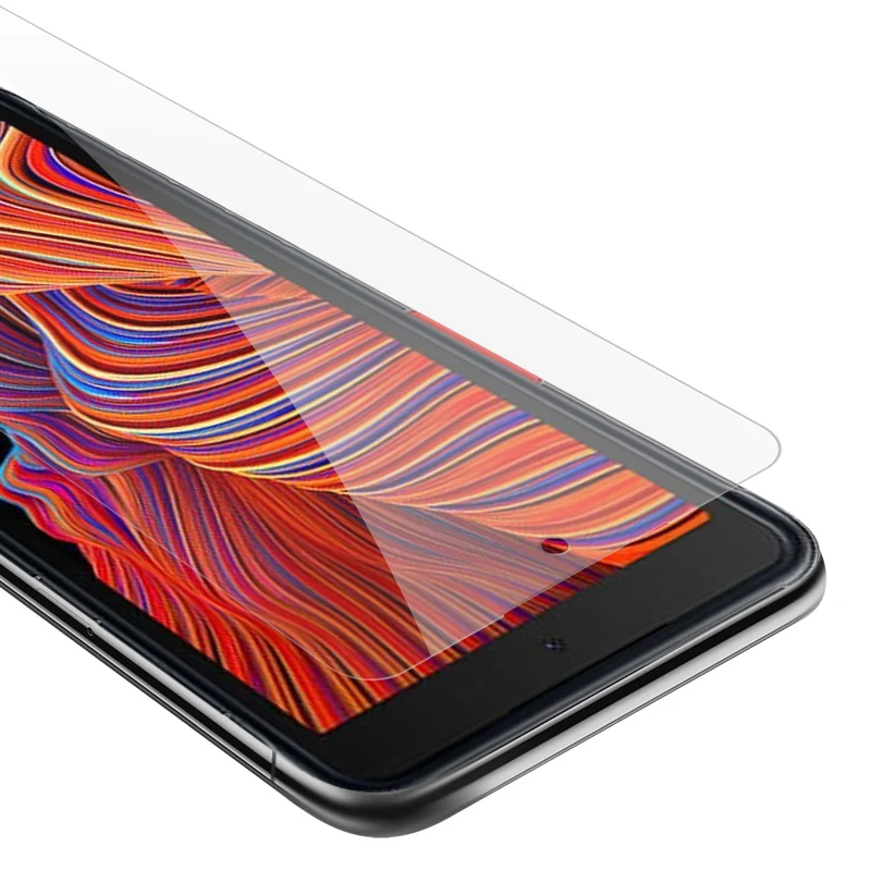 Cadorabo Panzer Folie kompatibel mit Samsung Galaxy XCover 5 - Schutzfolie Gehärtetes (Tempered) Display-Schutzglas in 9H Härte mit 3D Touch Kompatibilität